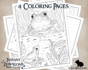 Printable Coloring Pages Colouring Books By Downonthefarmstudio