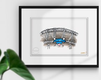 Progressive Field Limited Edition Fine Art Print - Ballpark Art Print - Cleveland Guardians Baseball- Fathers Day Gifts - Free Shipping