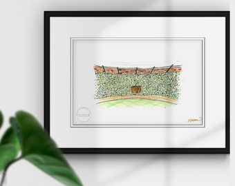 Wrigley Field Limited Edition Fine Art Print - Ballpark Art Print - Chicago Cubs Baseball- Fathers Day Gifts - Free Shipping