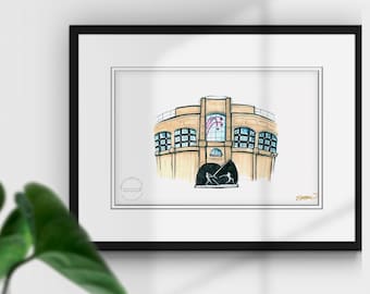 Gegarandeerd tariefveld Limited Edition Fine Art Print - Ballpark Art Print - Chicago White Sox Baseball