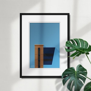 Minimalist Michigan Stadium - Football Stadium Art Print - University of Michigan Football Artwork - Free Shipping - Fathers Day Gift