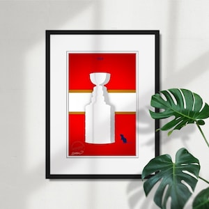 Florida Panthers Minimalist Stanley Cup 2024 - NHL Licensed Limited Edition Art Poster Print Home Wall Decor by S. Preston