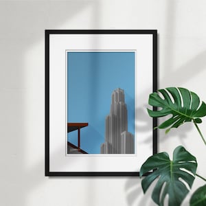 Minimalist Forbes Field - Ballpark Art Print - Pittsburgh Pirates Steelers- Fathers Day Gifts - Free Shipping