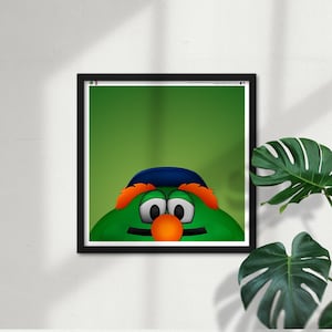 Minimalist Mascot - Wally the Green Monster - Boston Red Sox