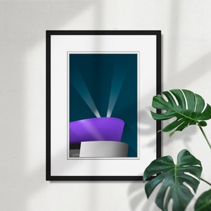 Minimalista Crypto.com Arena - Los Angeles Kings Lakers Clippers - Pôster de arte licenciado pela NHL Decoração de parede para casa por S. Preston