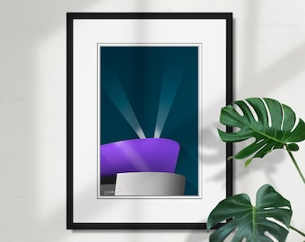 Minimalist Crypto.com Arena - Los Angeles Kings Lakers Clippers - NHL Licensed Art Poster Home Wall Decor by S. Preston
