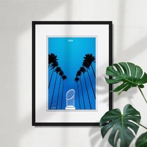 Los Angeles Dodgers Minimalistiska World Series 2024 - MLB-licensierad konstaffisch Väggdekor av S. Preston