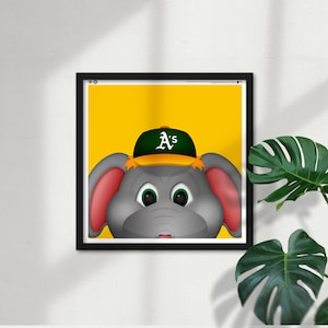 Minimalistisches Maskottchen - Stomper - Oakland Athletics