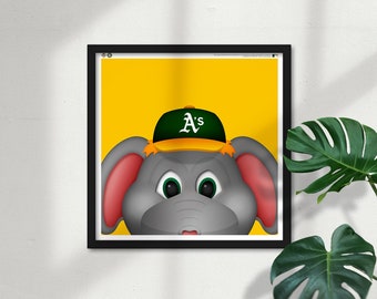 Minimalist Mascot - Stomper - Oakland Athletics