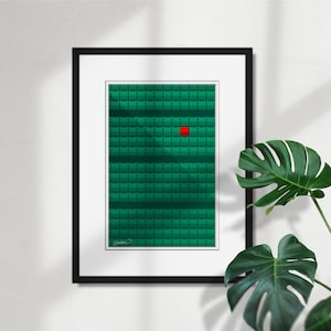 Minimalist Fenway Park - Boston Red Sox - MLB Licensed Fine Art Print by S. Preston - Sports Wall Decor- Sports Fathers Day Gift