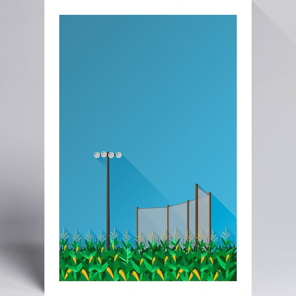 Minimalist Field of Dreams - Ballpark Art Print