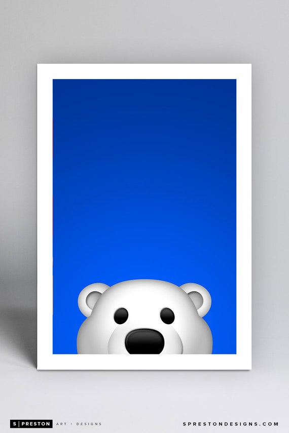Minimalist Mascot Carlton The Bear Toronto Maple Leafs Etsy