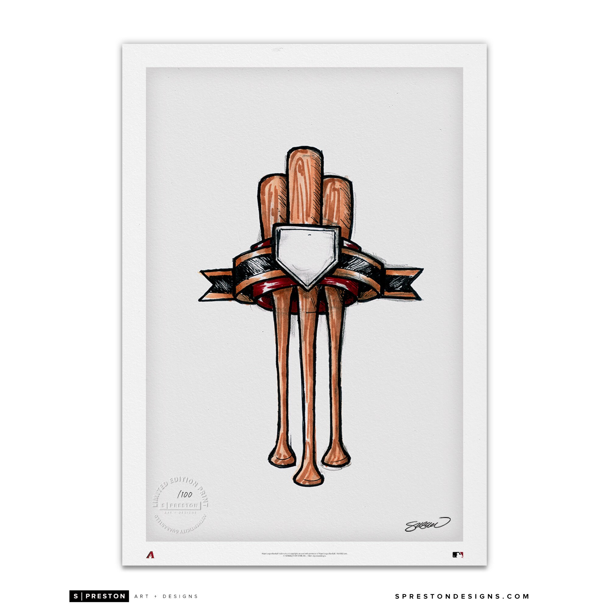 Chase Field Limited Edition Fine Art Print - Ballpark Art Print ...