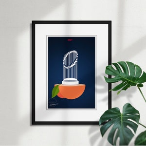 Atlanta Braves Minimalist World Series 2021 - MLB Licensed Art Poster Print Wall Decor by S. Preston