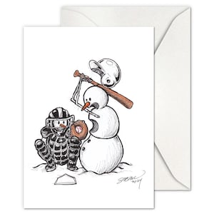Biglietti d'auguri per le feste del Team Frosties - Biglietti per regali - Biglietti d'auguri - Biglietti di Natale - Biglietti di Hannukah - Biglietti di baseball - Spedizione gratuita -