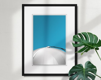 Minimalist Civic Arena - Pittsburgh Penguins - NHL Licensed  Fine Art Print by S. Preston - Sports Wall Decor