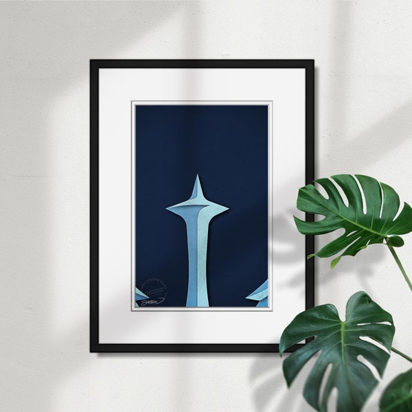Minimalist Seattle Kraken Logo - NHL Logo Art Print