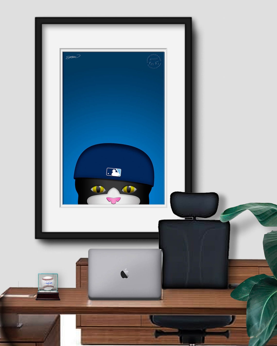 Minimalist DJ Kitty Tampa Bay Rays Mascot - MLB Licensed Limited ...
