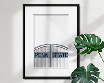 Minimalist Beaver Stadium - University Park, PA - Penn State Football Stadium Fine Art Print by S. Preston - Sports Wall Decor