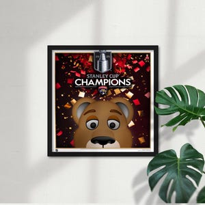 Minimalist Mascot Stanley Cup 2025 Limited Edition Art Print - Fine Art Limited Edition Print by S. Preston - NHL Licensed - Free Shipping