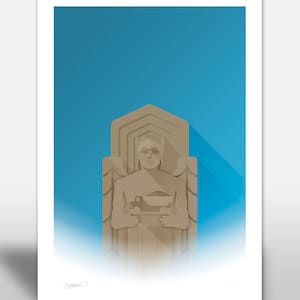 Pont commémoratif de l&#39;espoir minimaliste - Décoration murale Cleveland, impression d&#39;affiches par S. Preston