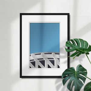 Minimalist RFK Stadium - Heritage Ballpark Art Print - Washington Nationals- Sports Fathers Day Gift