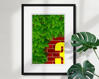 Minimalist Wrigley Field - Ballpark Art Print- Sports Fathers Day Gift - Free Shipping