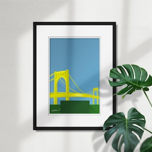 Minimalist PNC Park - Ballpark Art Print - Pittsburgh Pirates- Sports Fathers Day Gift