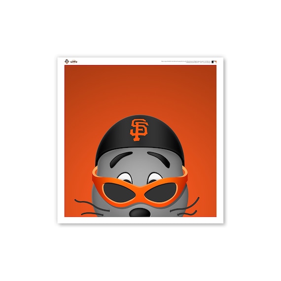 Minimalist Lou Seal San Francisco Giants Mascot MLB 