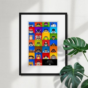 Minimalistisches Maskottchen - Alle Major League Baseball Maskottchen