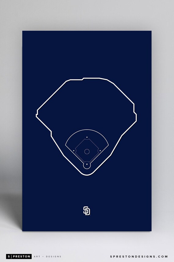 Outline Petco Park San Diego Padres Art Poster Print by S. - Etsy
