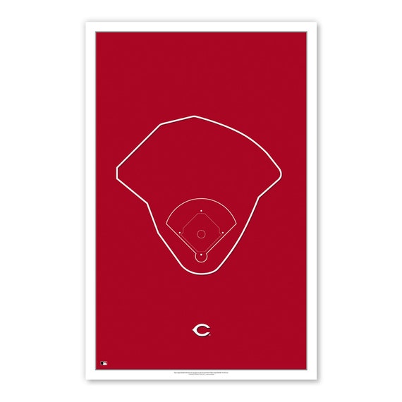 MLB Cincinnati Reds Great American Ball Park Art Poster - Yahoo Shopping