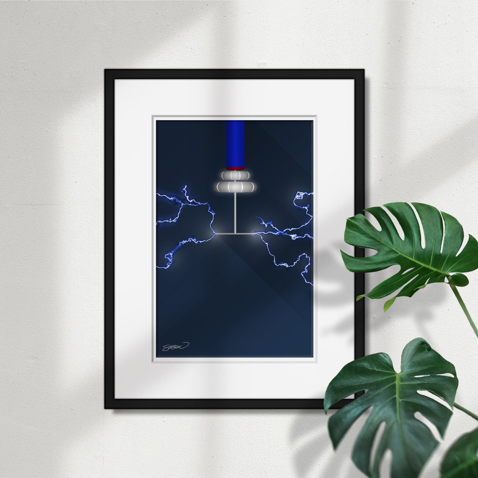 Minimalist Amalie Arena Art Poster - Tampa Bay Lightning Stadium Poster Print
