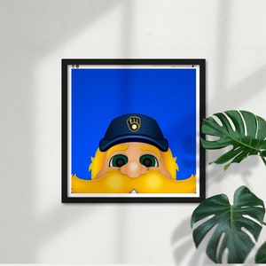 Minimalist Mascot - Bernie Brewer - Milwaukee Brewers Baseball