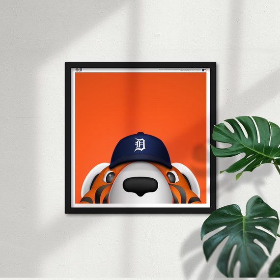 Minimalist Paws Detroit Tigers Mascot MLB Licensed Limited 