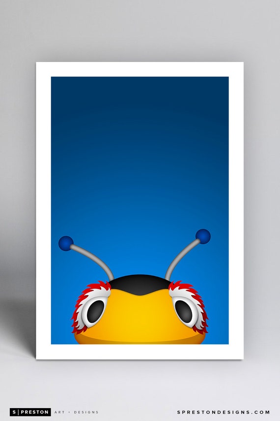 Minimalist Mascot Thunderbug Tampa Bay Lightning Etsy
