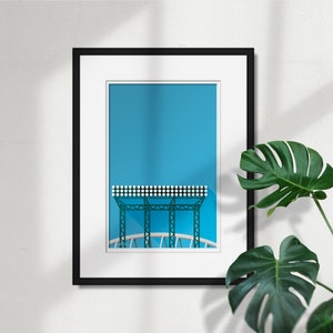 Minimalist T-Mobile Park - Seattle Mariners - MLB Licensed Fine Art Print by S. Preston - Sports Wall Decor- Sports Fathers Day Gift