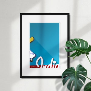 Stadio municipale minimalista - Stampa artistica dello stadio - Cleveland Indians Browns - Regalo sportivo per la festa del papà