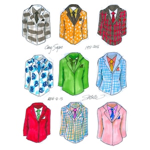 Craig Sager Tribute Sketch - Limited Edition ART PRINT (8.5X11 Inches)