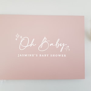 HC9 Hardcover Personalised Baby shower guest book | Custom Made | Birthday party | 60th | Photo booth |  Instax | Photo guest book