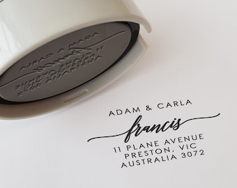 Return Address Wedding Stamp | Custom Made | Personalised | Self Inking Rubber Stamp 5cm x 3.5cm DIY Envelopes