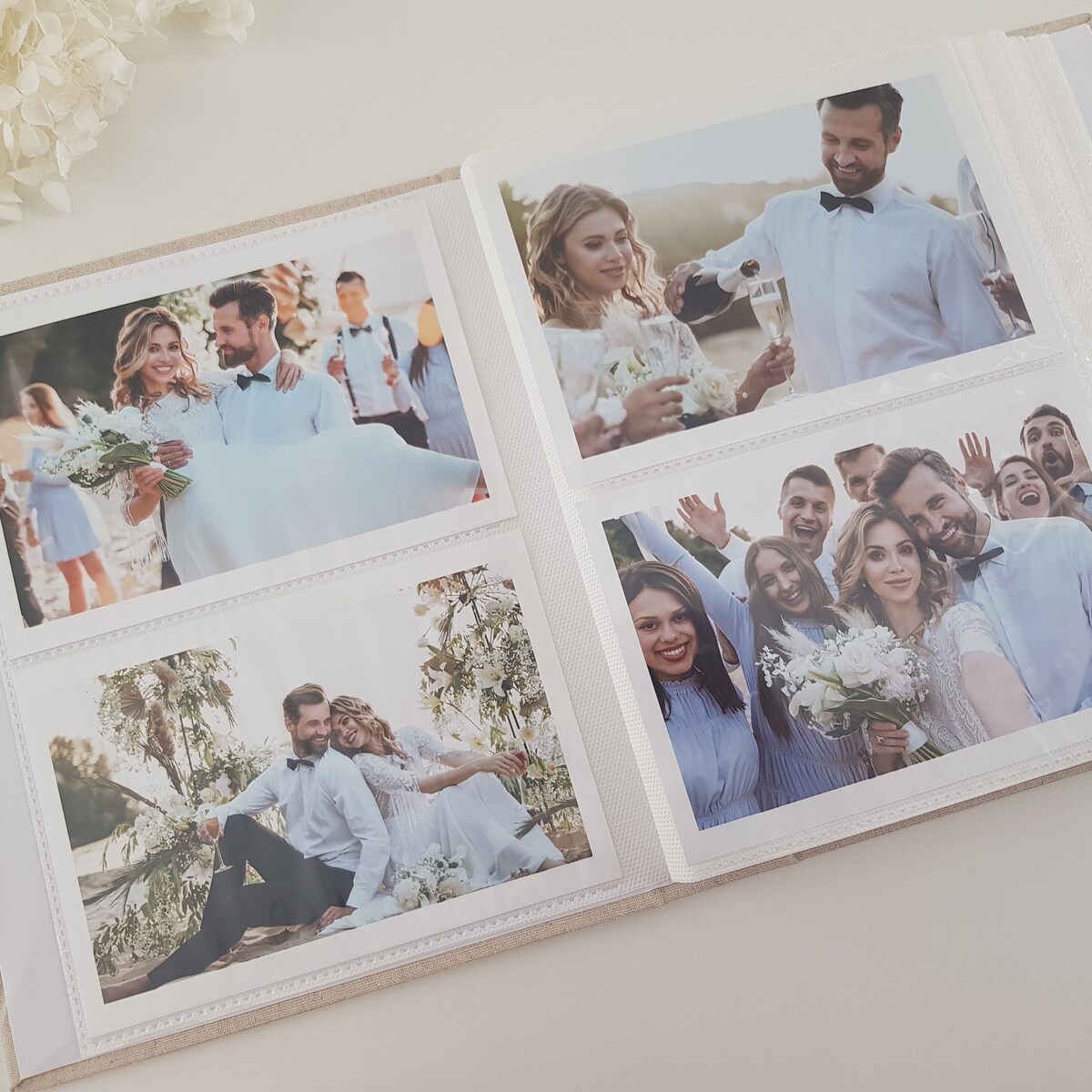 SI120 Personalised Linen Hardcover 4x6 Inch Photo Album Customised 120 Pockets Photo Album Engagement Wedding Photo Album Slip In - Etsy