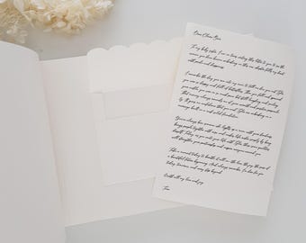 Letters To The Bride letter paper inserts or extra envelopes | Hen Party Letters|Bridal Shower heartfelt Gift|