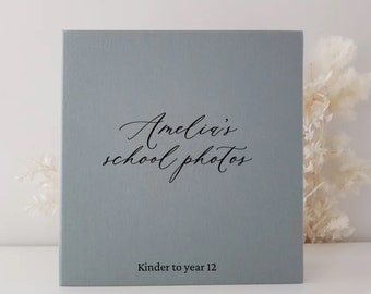 Personalisiertes Fotoalbum aus Leinen selbstklebend für Kinder und Erwachsene
