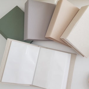 Plain Linen Album Scrapbook Diy,self Adhesive Stick Photo Album