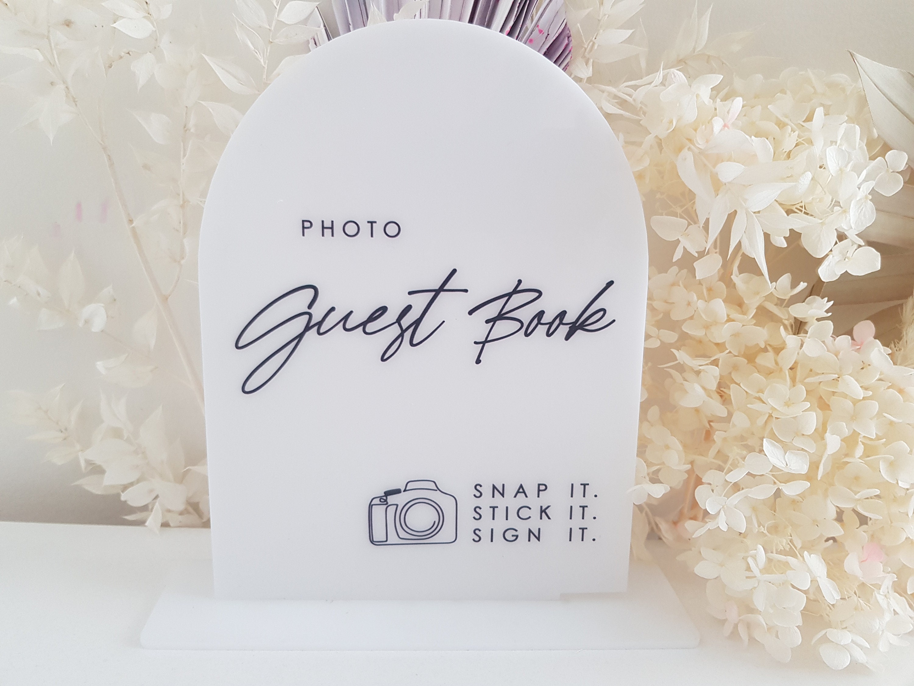 Acrylic Guest Book Sign