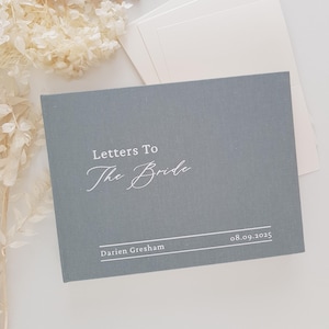 Letters to the bride hen&#39;s party bachelorette guest book | Custom Made | bridal shower gift | keepsake wedding Guest book | Scrap book