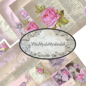 The Beauty Fair 25 page Junk Journal Printable Kit Pink Vintage Images complete Kit Scrapbooks Travellers Notebooks digital Cards Albums image 10