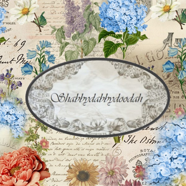 14 pg An ENGLISH COUNTRY GARDEN Floral Themed Digital Print Background Pages Journaing Cards Junk Journal Printable Pink