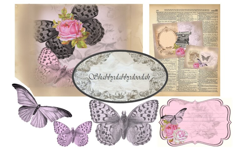 The Beauty Fair 25 page Junk Journal Printable Kit Pink Vintage Images complete Kit Scrapbooks Travellers Notebooks digital Cards Albums image 6